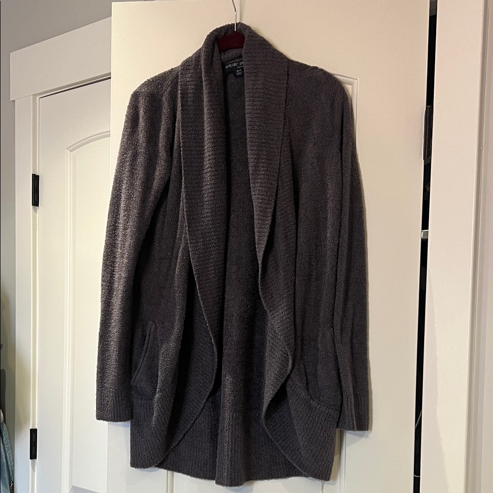 Barefoot Dreams Gray Cardigan Sweater